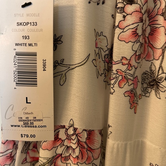 Calessa Long Floral Print Tiered Midi Skirt - Picture 5 of 8